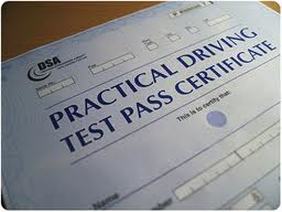 Practical Driving Test Pass Certificate Hertfordshire